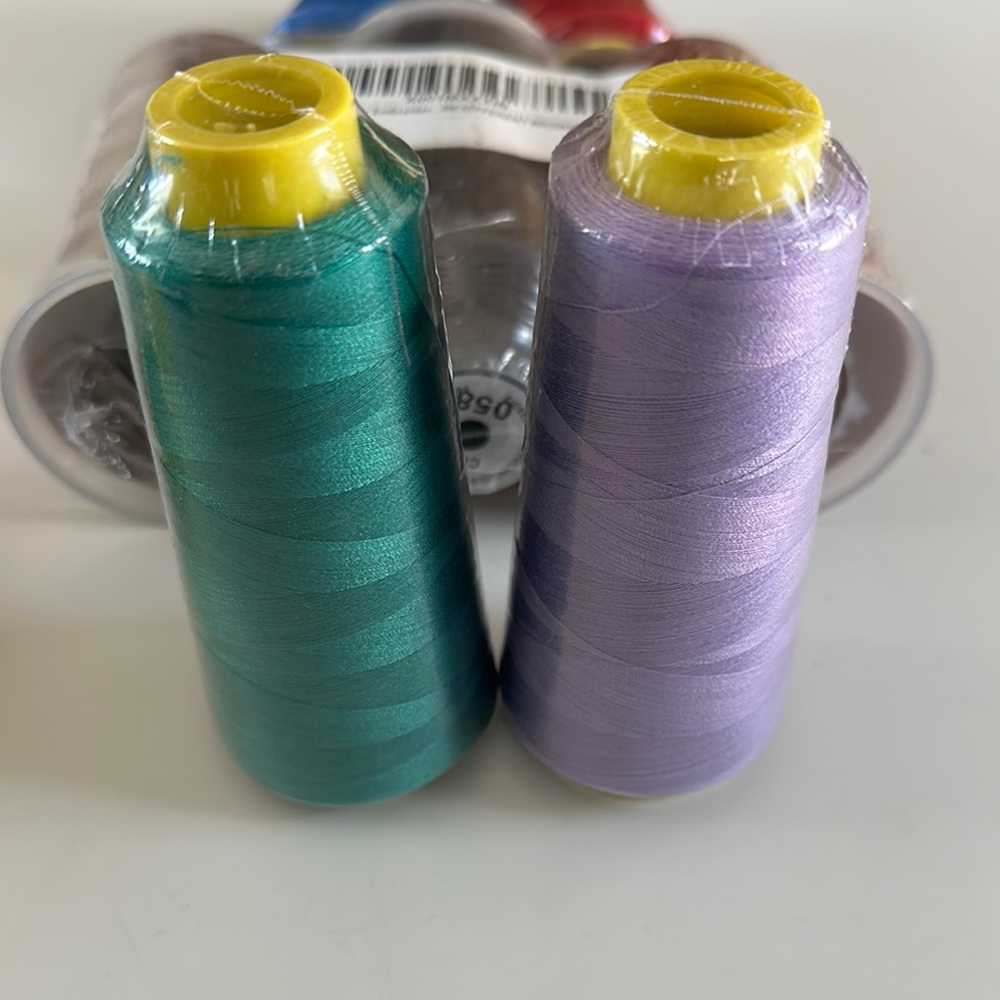12 Colorful Polyester Thread Spools 4.5 - Picture 4 of 7